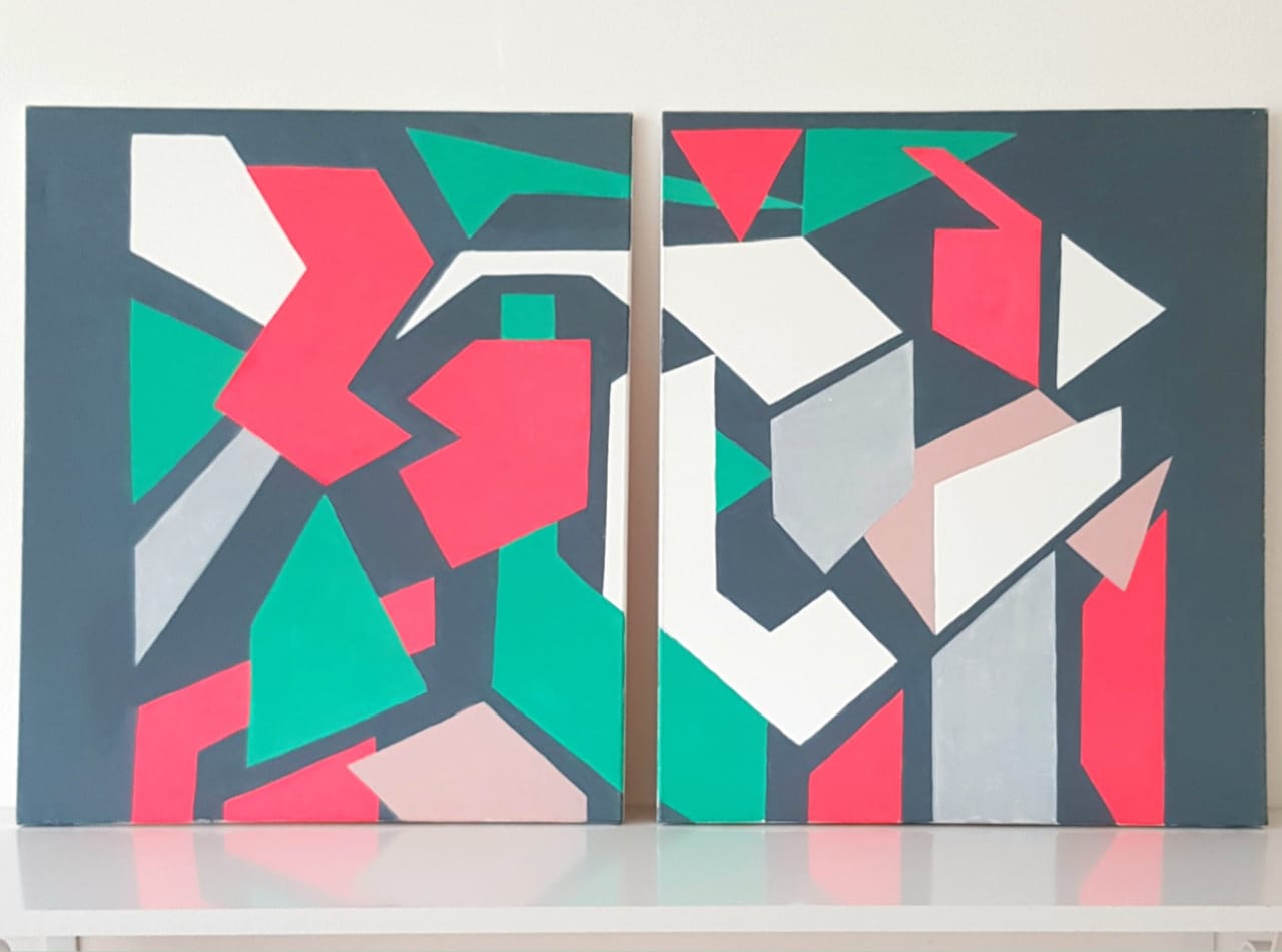 Arquitetura do Abstrato (diptych), 2023